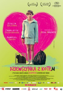 DZIEWCZYNKA Z KOTEM-POLSKI PLAKAT